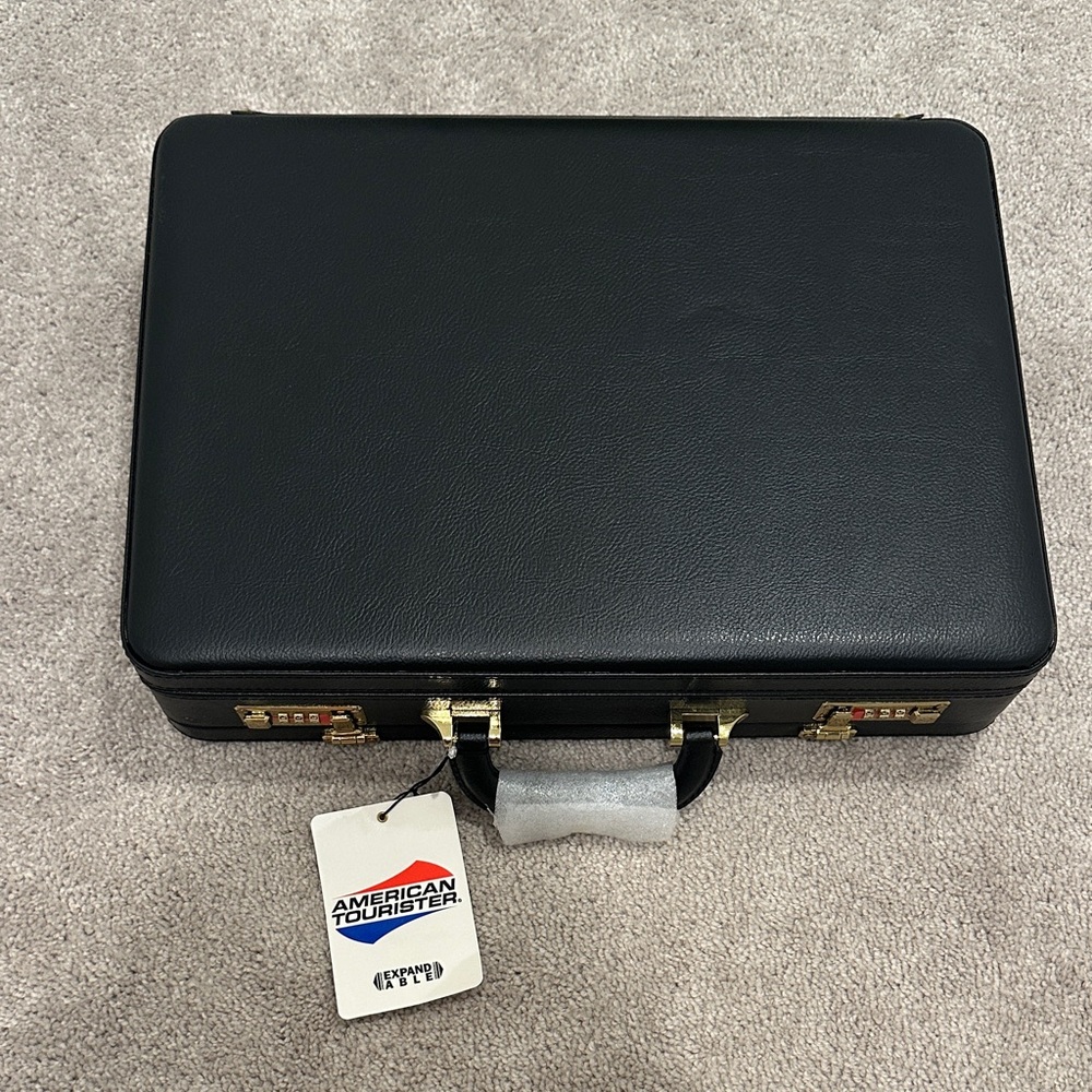 American Tourister Classic Black Briefcase